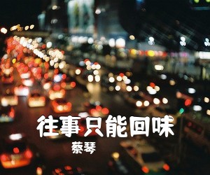 蔡琴《往事只能回味简谱》