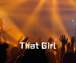 《That Girl吉他谱》