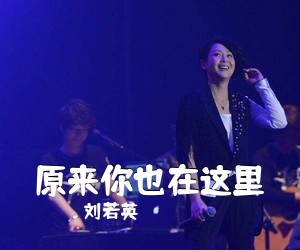 刘若英《原来你也在这里吉他谱》(G调)