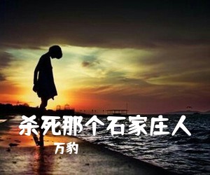万豹《杀死那个石家庄人吉他谱》(C调)