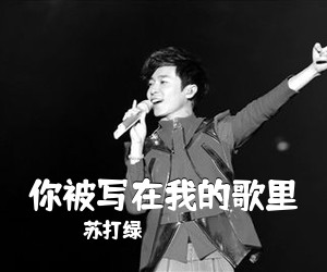 苏打绿《你被写在我的歌里吉他谱》(C调)