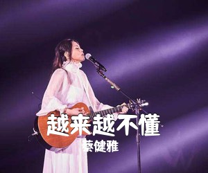 蔡健雅《越来越不懂吉他谱》(C调)