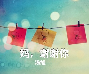 汤旭《妈，谢谢你吉他谱》(B调)