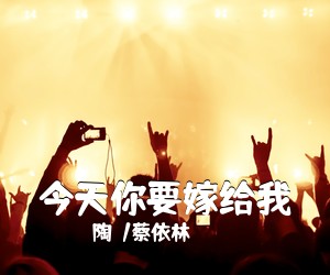 陶喆/蔡依林《今天你要嫁给我吉他谱》(C调)