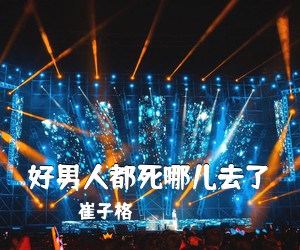 崔子格《好男人都死哪儿去了吉他谱》(C调)