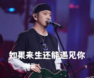 郝云《如果来生还能遇见你吉他谱》(C调)