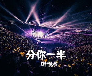 叶恨水《分你一半吉他谱》(G调)