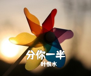 叶恨水《分你一半吉他谱》(G调)