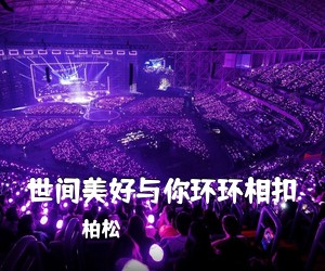 柏松《世间美好与你环环相扣吉他谱》(C调)
