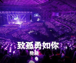 隐藏《致孤勇如你吉他谱》(C调)