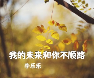 李乐乐《我的未来和你不顺路吉他谱》(G调)