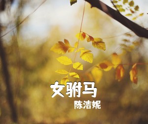 陈洁妮《女驸马吉他谱》(C调)