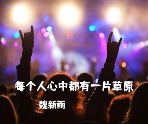 魏新雨《每个人心中都有一片草原简谱》