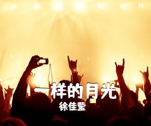 徐佳莹《一样的月光吉他谱》(C调)