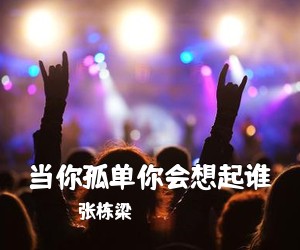 张栋梁《当你孤单你会想起谁吉他谱》(E调)
