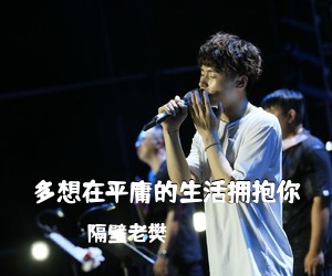 隔壁老樊《多想在平庸的生活拥抱你吉他谱》(C调)