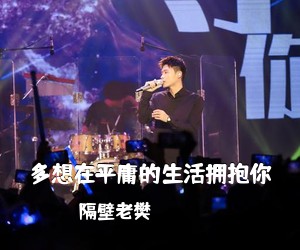 隔壁老樊《多想在平庸的生活拥抱你吉他谱》