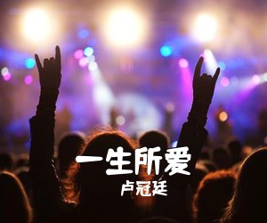 卢冠廷《一生所爱吉他谱》(G调)