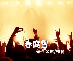 等什么君/橙翼《春庭雪吉他谱》(C调)