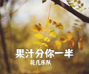 花儿乐队《果汁分你一半吉他谱》