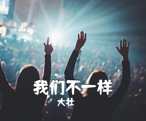 大壮《我们不一样吉他谱》(G调)