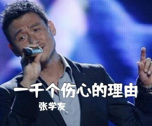 张学友《一千个伤心的理由吉他谱》(G调)