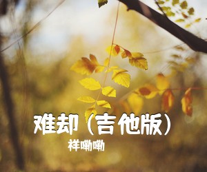 祥嘞嘞《难却 (吉他版)吉他谱》(G调)