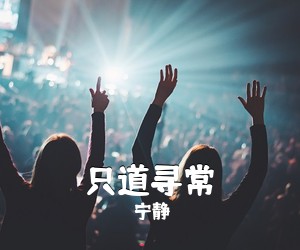 宁静《只道寻常吉他谱》(C调)