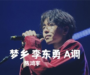 陈鸿宇《梦乡 李东勇 A调吉他谱》(A调)