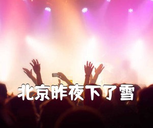 《北京昨夜下了雪吉他谱》(G调)