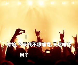 风子《姑娘,今夜我不想睡觉,只想睡你吉他谱》(G调)