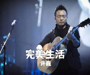 许巍《完美生活吉他谱》(C调)