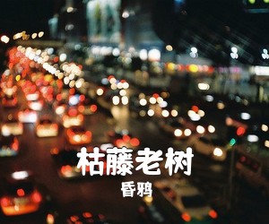 昏鸦《枯藤老树吉他谱》(E调)