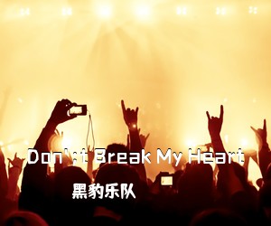 黑豹乐队《Don';t Break My Heart吉他谱》(G调)