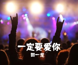 田一龙《一定要爱你吉他谱》(G调)