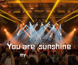 my《You are  sunshine吉他谱》(C调)