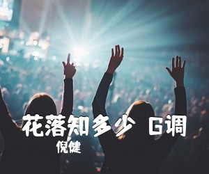 倪健《花落知多少  G调吉他谱》(G调)
