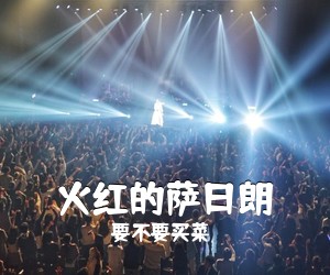 要不要买菜《火红的萨日朗吉他谱》(C调)