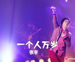 张宇《一个人万岁吉他谱》(F调)
