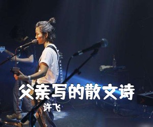 许飞《父亲写的散文诗吉他谱》(C调)