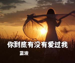 蓝波《你到底有没有爱过我吉他谱》(G调)