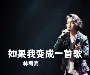 林宥嘉《如果我变成一首歌吉他谱》(E调)