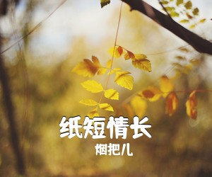 烟把儿《纸短情长吉他谱》(G调)