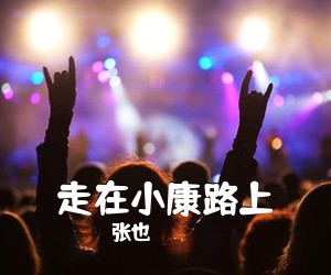 张也《走在小康路上简谱》