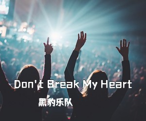 黑豹乐队《Don't Break My Heart吉他谱》(G调)