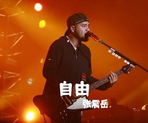 张震岳《自由吉他谱》(F调)