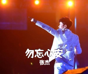 张杰《勿忘心安吉他谱》(G调)