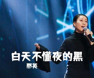 那英《白天不懂夜的黑吉他谱》(C调)
