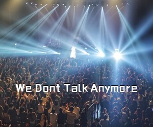 《We Dont Talk Anymore吉他谱》(F调)