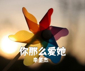 李圣杰《你那么爱她吉他谱》(G调)